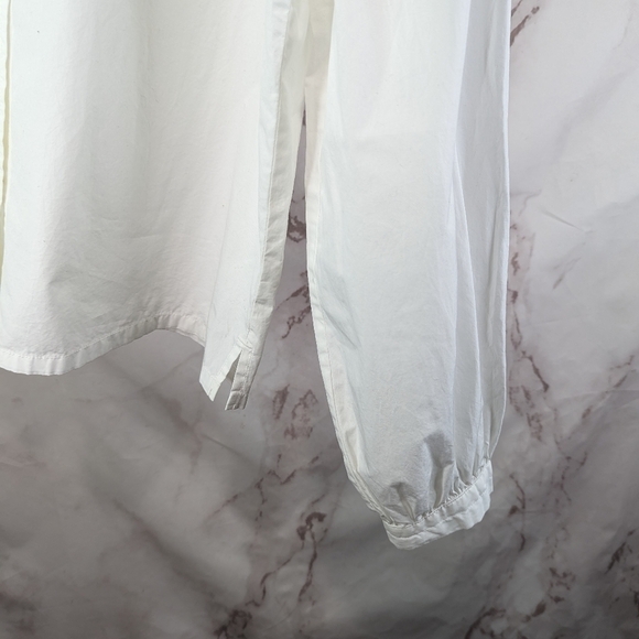 Everlane Shirt Womens White Button Up Organic Cotton Prep Balloon - Picture 6 of 15